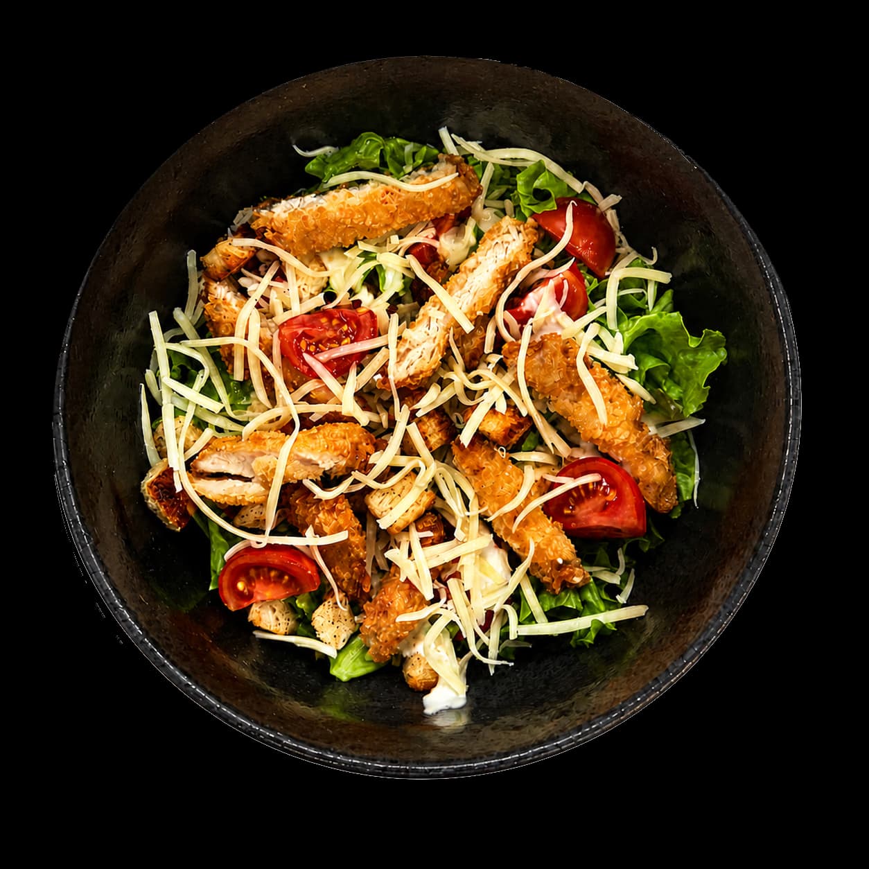 Салат Цезарь с курицей