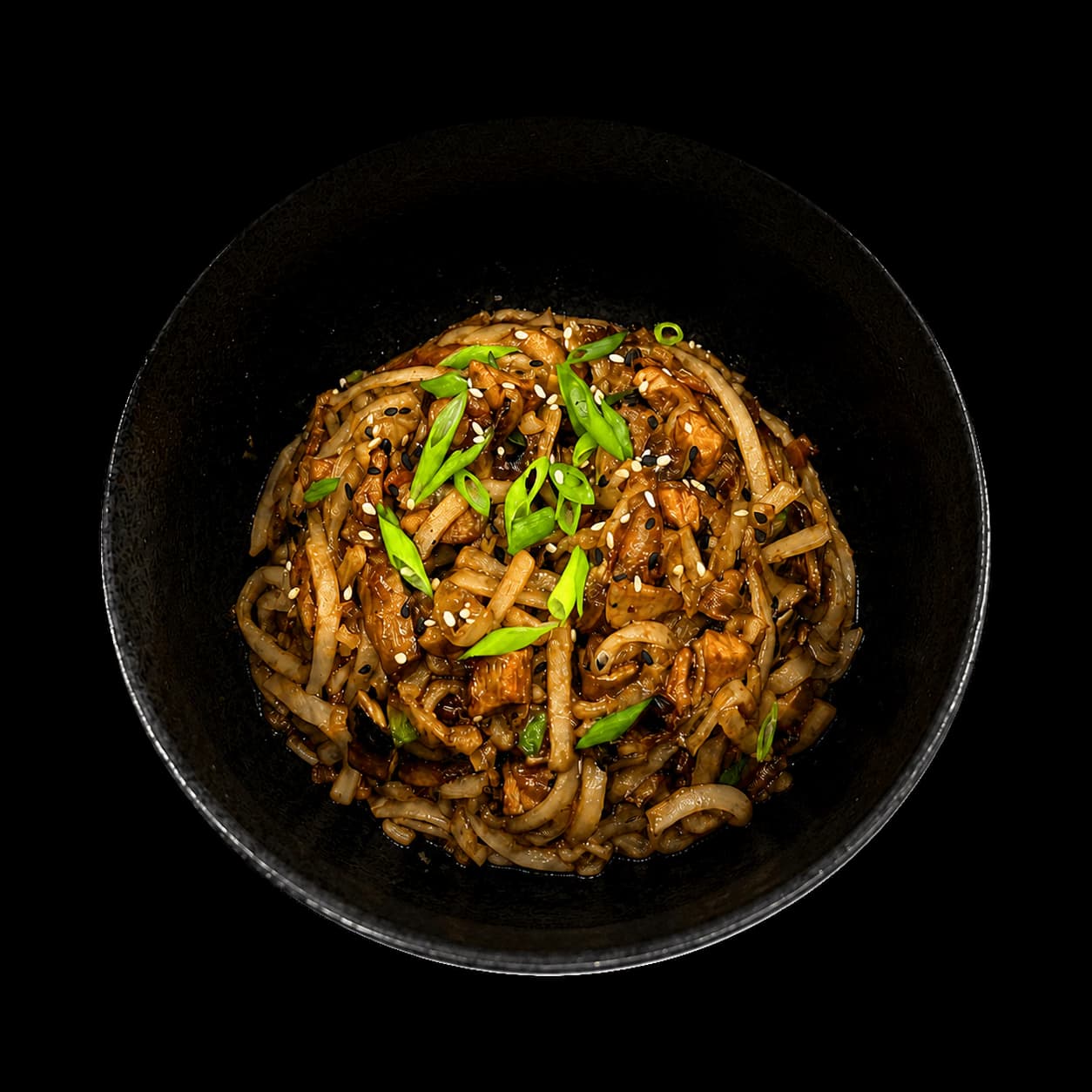 Wok с курицей и овощами
